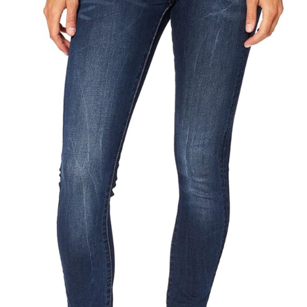 G-Star Raw Midge Zip Skinny Jean Woman Blue W26 L32 NEW Low Rise
